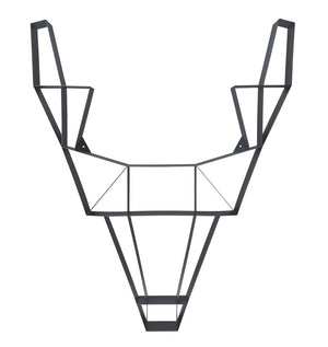 BEdesign Deer Seinähylly Metalli Iso Musta