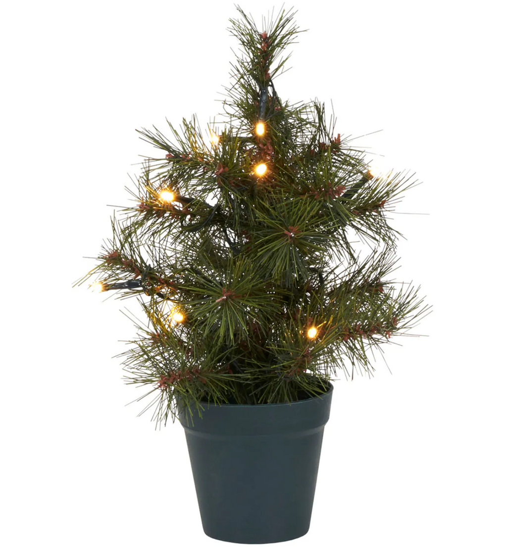 House Doctor Pinus Joulukuusi 30cm LED-valoilla