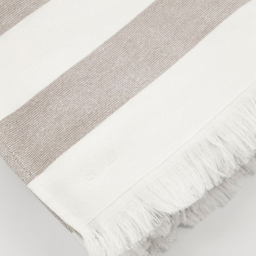 Meraki Barbarum Bath Towel White/Brown 100x180cm