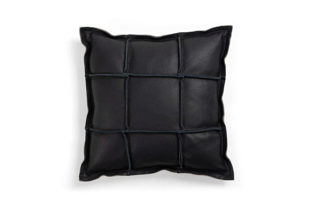 Miiko Väre Leather Cushion Square Black