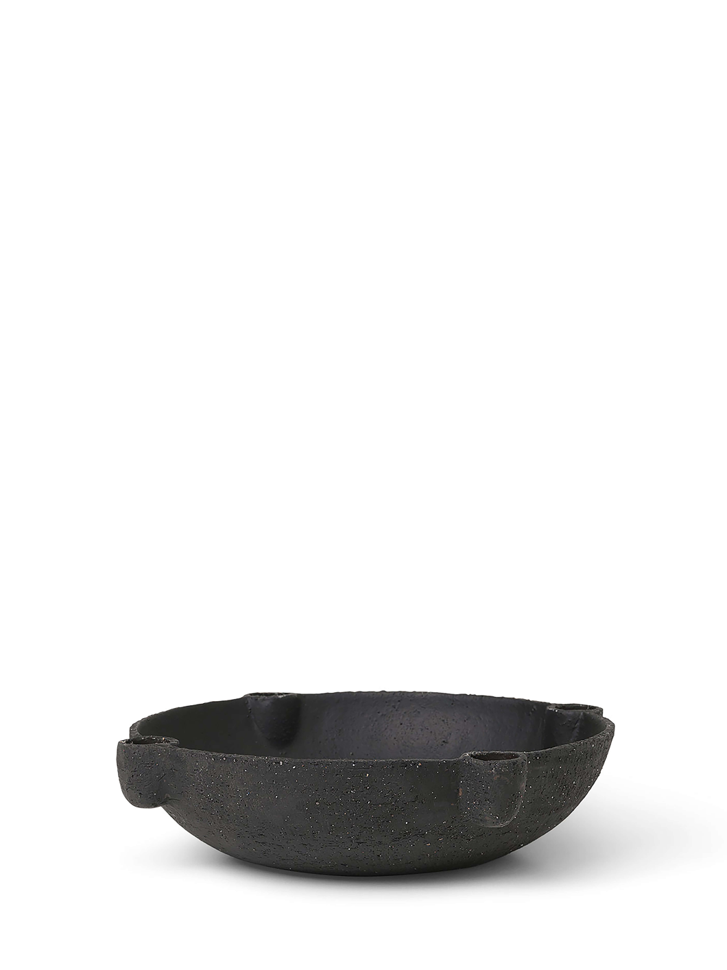 Ferm Living Bowl Ceramic Kynttilänjalka Large Tummanharmaa