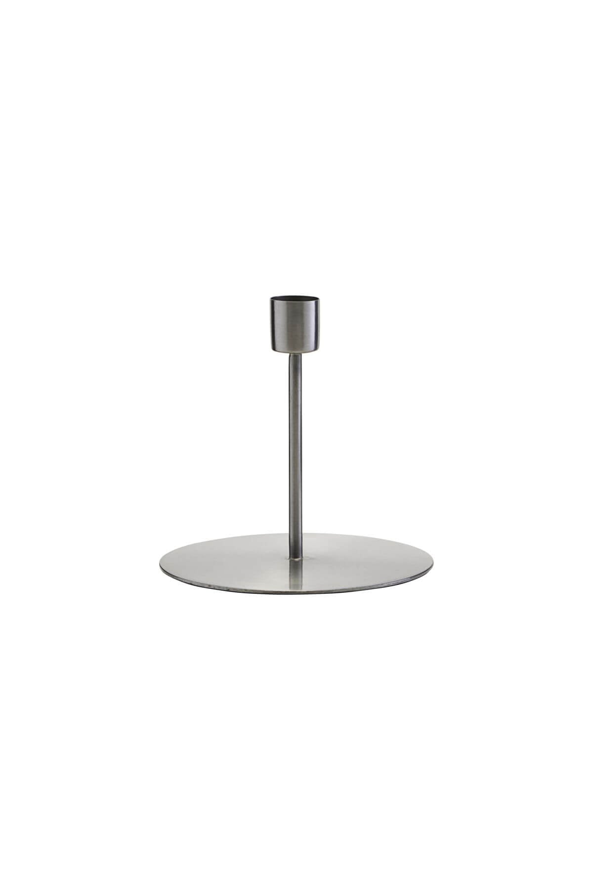House Doctor Anit Candlestick Silver 12cm