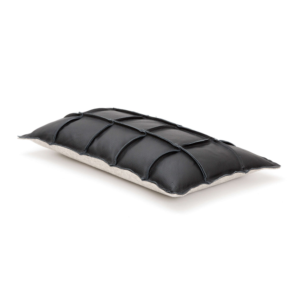 Miiko Väre Leather Cushion Black