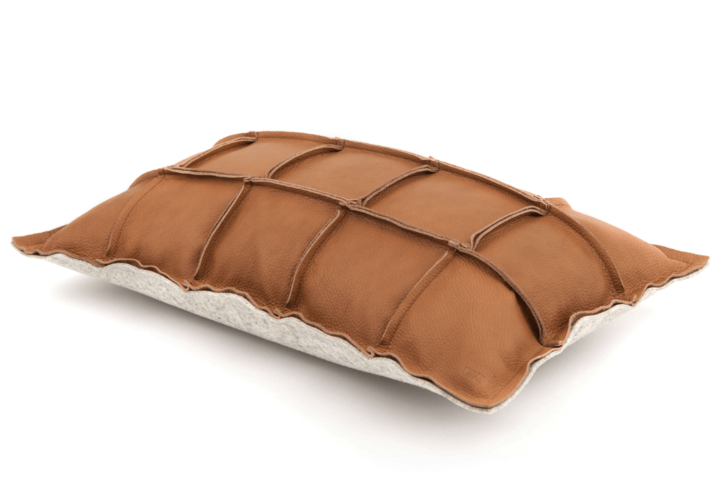 Miiko Väre Leather Cushion Brown